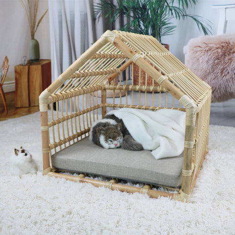 Rattan Woven Cat Nest