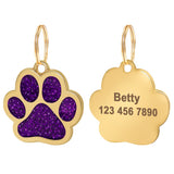 Paw Engraved Pet ID Tag With FREE Gift