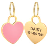 Custom Heart Dog ID Tag