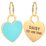 Custom Heart Dog ID Tag