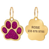 Paw Engraved Pet ID Tag With FREE Gift