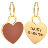 Custom Heart Dog ID Tag