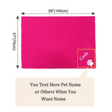 Personalized Pet Blanket