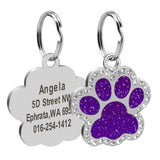 Paw Engraved Pet ID Tag With FREE Gift