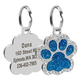 Paw Engraved Pet ID Tag With FREE Gift