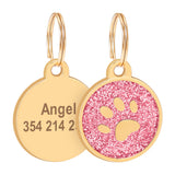Paw Engraved Pet ID Tag With FREE Gift