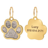 Paw Engraved Pet ID Tag With FREE Gift