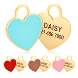 Custom Heart Dog ID Tag