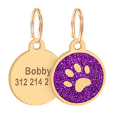 Paw Engraved Pet ID Tag With FREE Gift
