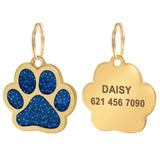 Paw Engraved Pet ID Tag With FREE Gift