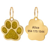 Paw Engraved Pet ID Tag With FREE Gift