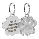 Paw Engraved Pet ID Tag With FREE Gift