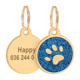 Paw Engraved Pet ID Tag With FREE Gift